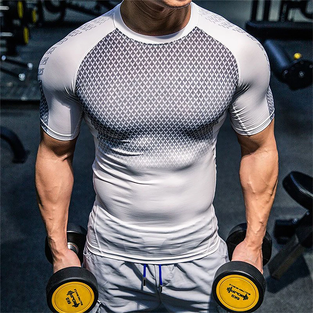 Titan spor forma erkekler spor gotik hızlı kuru sıkıştırma gömlek yaz Manga atletik gömlek Casual Tops fanila