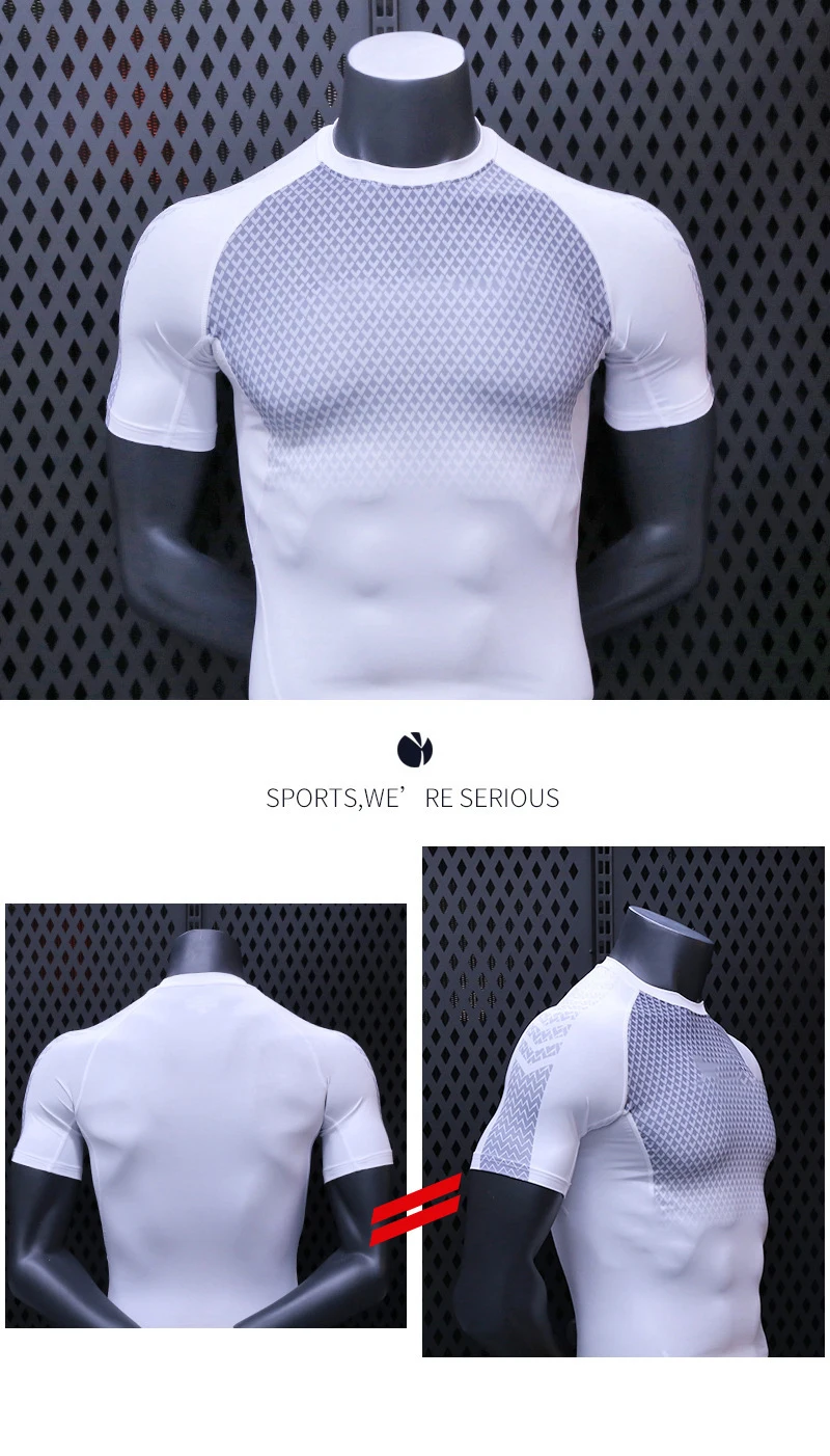 Titan spor forma erkekler spor gotik hızlı kuru sıkıştırma gömlek yaz Manga atletik gömlek Casual Tops fanila