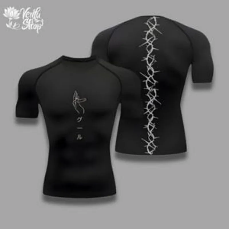 Sıkıştırma Gömlek | Tokyo Ghoul, Anime, Spor Salonu, Spor Giyim, Anime Gömlek, Kas Gömlek, Kompresyon