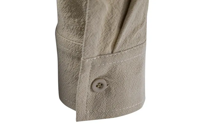 Kral Milyar erkek Gömlek Rahat Erkek Pamuk Keten Uzun Kollu T-shirt Bahar Sonbahar Vintage Gömlek ABD Boyutu İpli Boyun