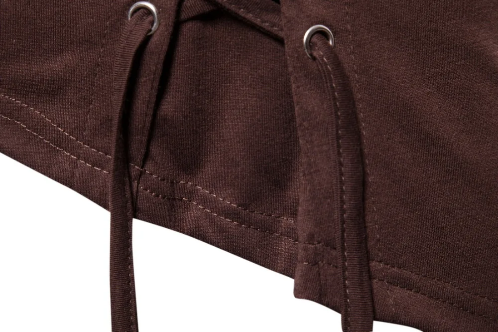 Erkekler Düzensiz Tasarım Hip Hop Punk T Gömlek Üstleri Bağlama Slim Fit Tee Gömlek Erkekler Gotik Tarzı Tee Gömlek Gece Kulübü Sahne Kostüm