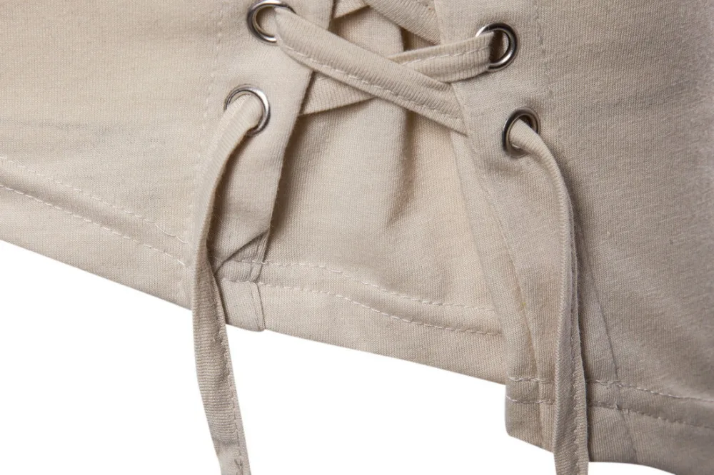 Erkekler Düzensiz Tasarım Hip Hop Punk T Gömlek Üstleri Bağlama Slim Fit Tee Gömlek Erkekler Gotik Tarzı Tee Gömlek Gece Kulübü Sahne Kostüm