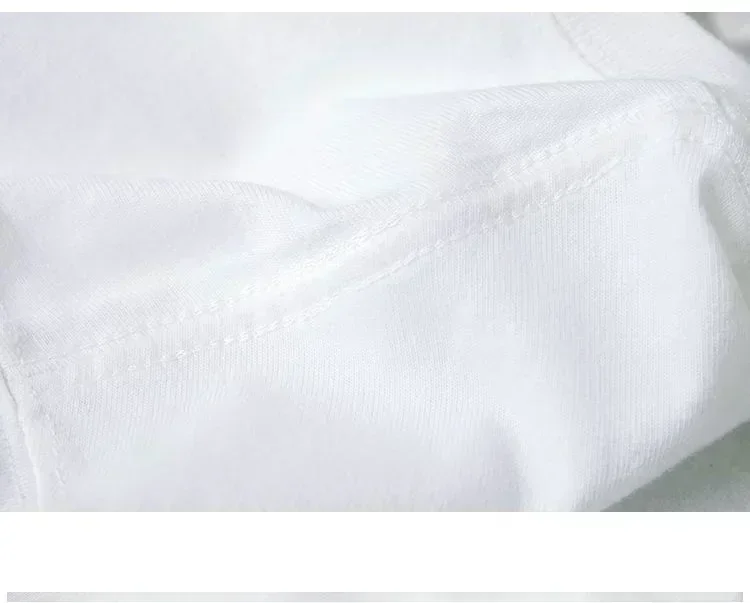 2025New Yaz Sıcak Satış Çift Silah Kafatası Dijital Baskı Kısa Kollu Erkek Yakışıklı Kişilik Ekip Boyun Tişört Üst