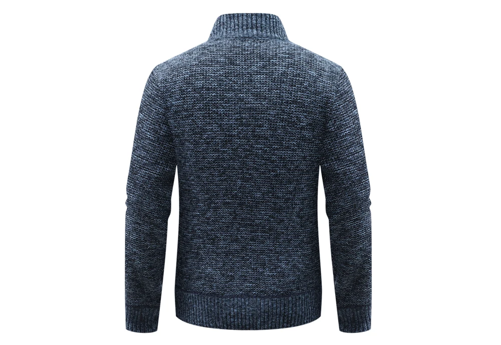 Kış Erkekler Sıcak Hırka Yastıklı Ceketler Moda Erkekler Polar Astarlı triko Kazak Hırka Mont Erkekler Rüzgarlık Örgü Ceket