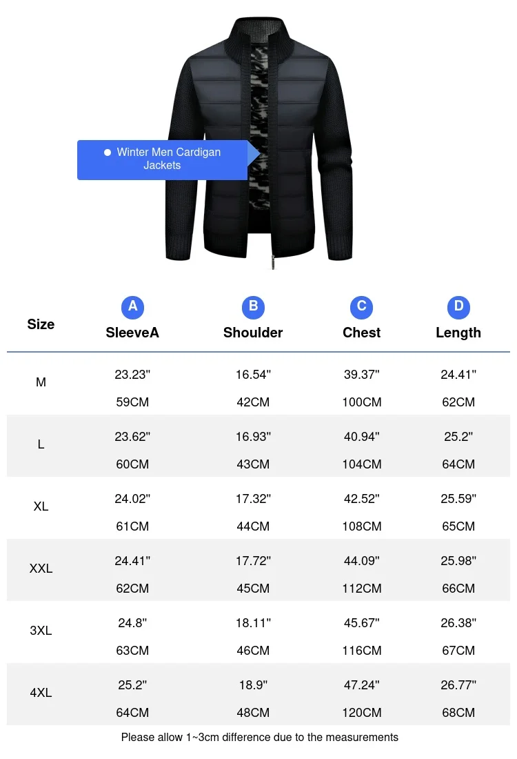 Kış Erkekler Sıcak Hırka Yastıklı Ceketler Moda Erkekler Polar Astarlı triko Kazak Hırka Mont Erkekler Rüzgarlık Örgü Ceket