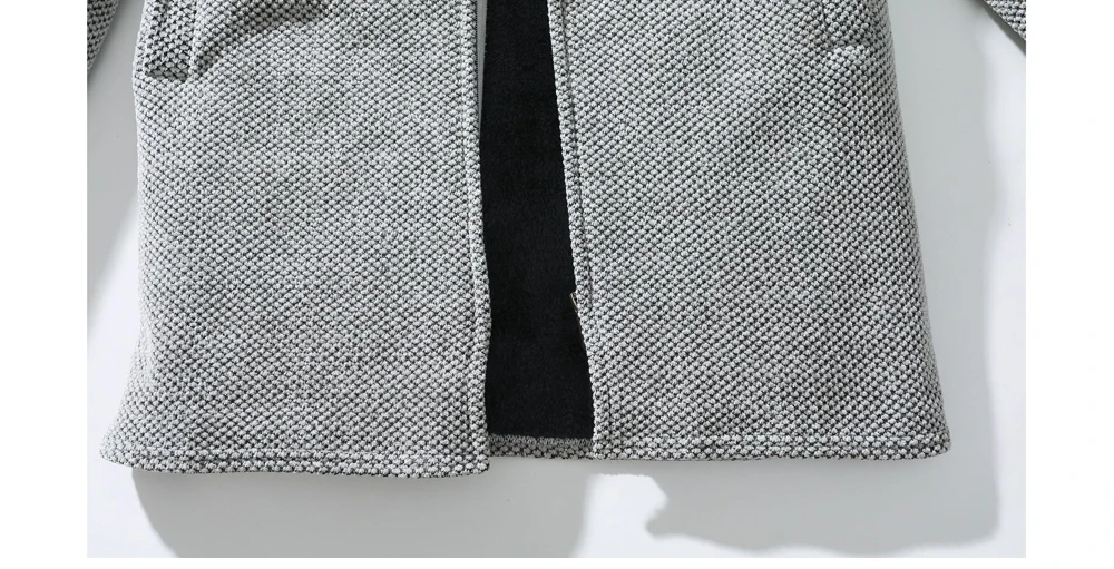 Kış erkekler kazak hırka ceketler moda erkekler polar sıcak kapşonlu kazak mont erkekler orta-uzun termal triko kazak giyim