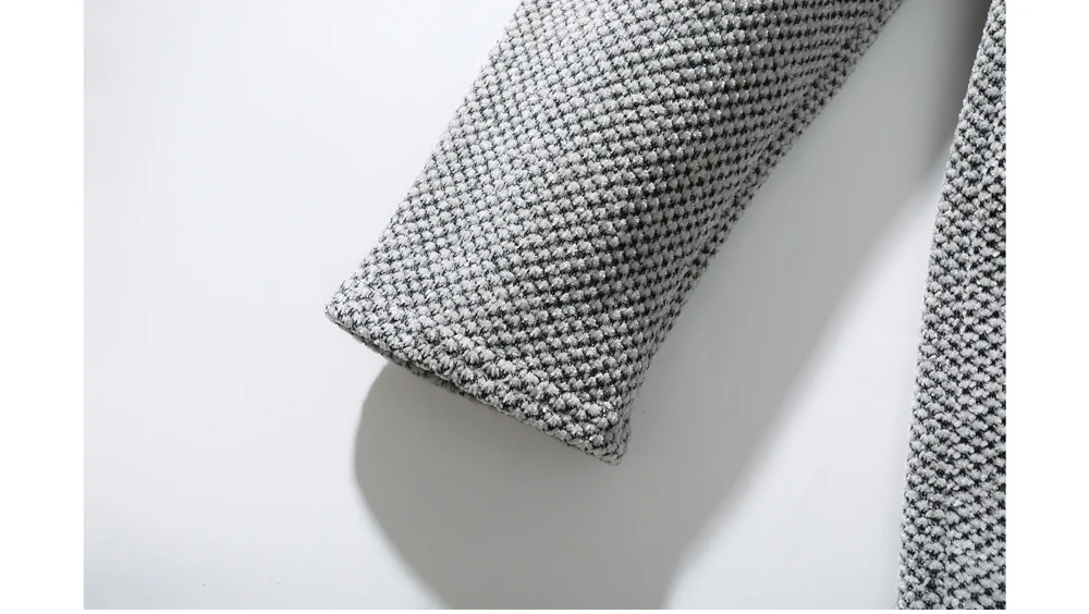 Kış erkekler kazak hırka ceketler moda erkekler polar sıcak kapşonlu kazak mont erkekler orta-uzun termal triko kazak giyim