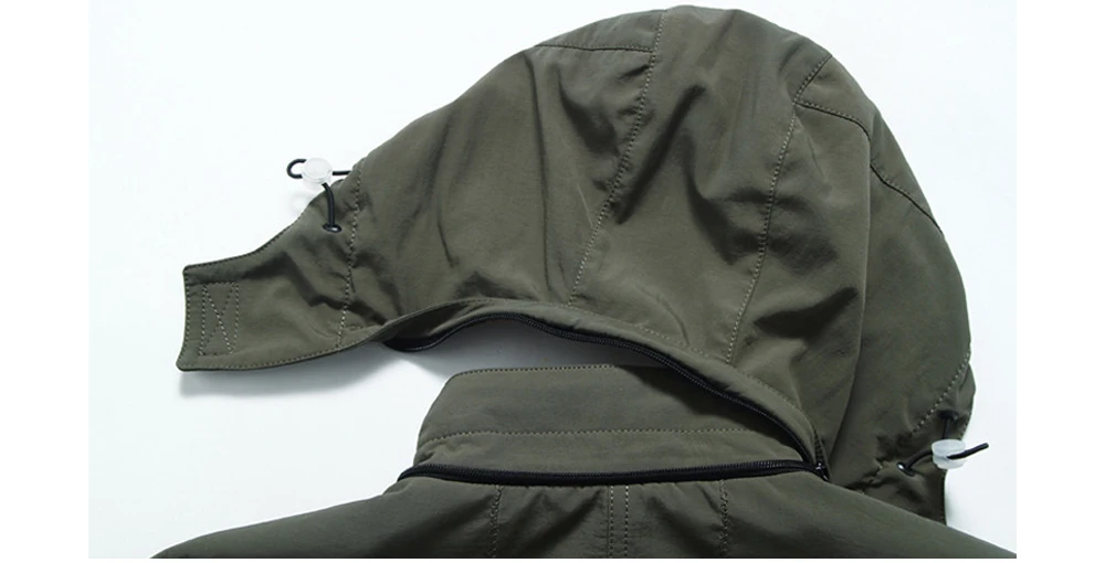 DIMUSI erkek Tırmanma Ceketler Rahat Dış Giyim erkekler Yürüyüş Rüzgarlık Kapşonlu Palto Moda Ordu Kargo Bombacı Ceketler Erkek Giyim