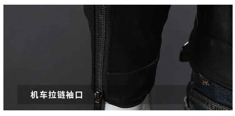 Erkekler ince lokomotif DERİ CEKETLER çoklu cepler Moto Biker Pu deri mont yüksek kaliteli erkek bahar DERİ CEKETLER 5XL