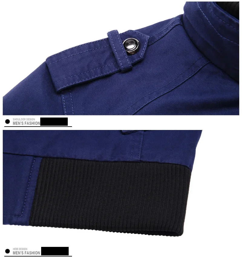 Erkek kargo ceketler yeni moda bombacı ceket erkek giyim basit İngiliz tarzı sıcak rüzgar geçirmez ceket ve ceket beyzbol ceket erkek