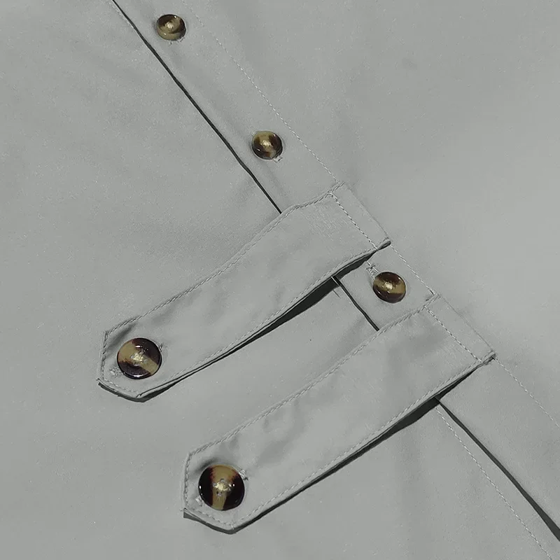 2025 Sınır Ötesi Erkek İlkbahar ve Sonbahar Erkek Uzun Kollu Gömlek Amazon Rahat Gevşek Yaka Düğmesi Hırka Gömlek