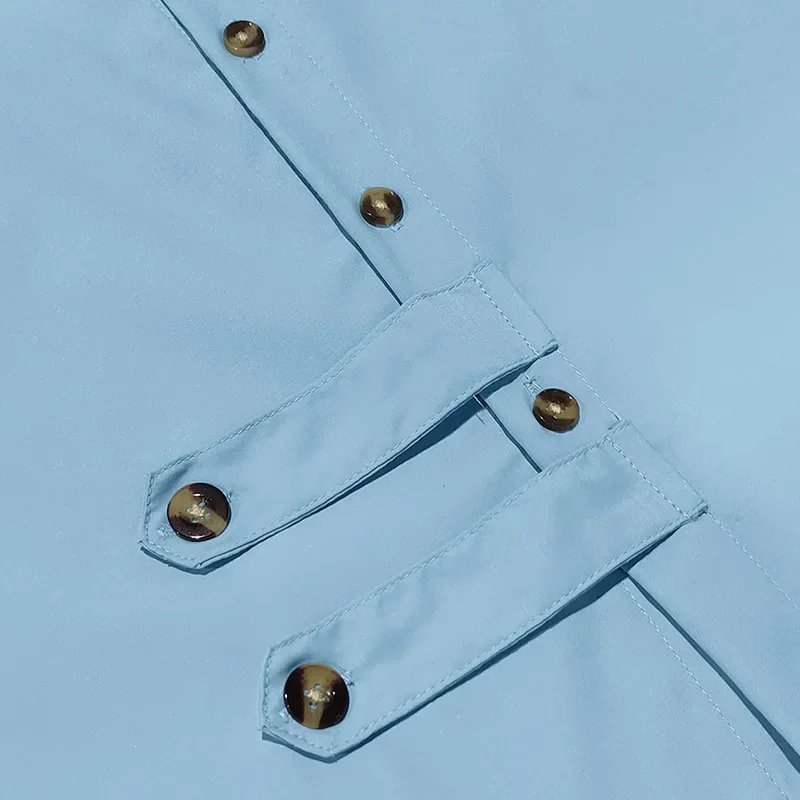 2025 Sınır Ötesi Erkek İlkbahar ve Sonbahar Erkek Uzun Kollu Gömlek Amazon Rahat Gevşek Yaka Düğmesi Hırka Gömlek