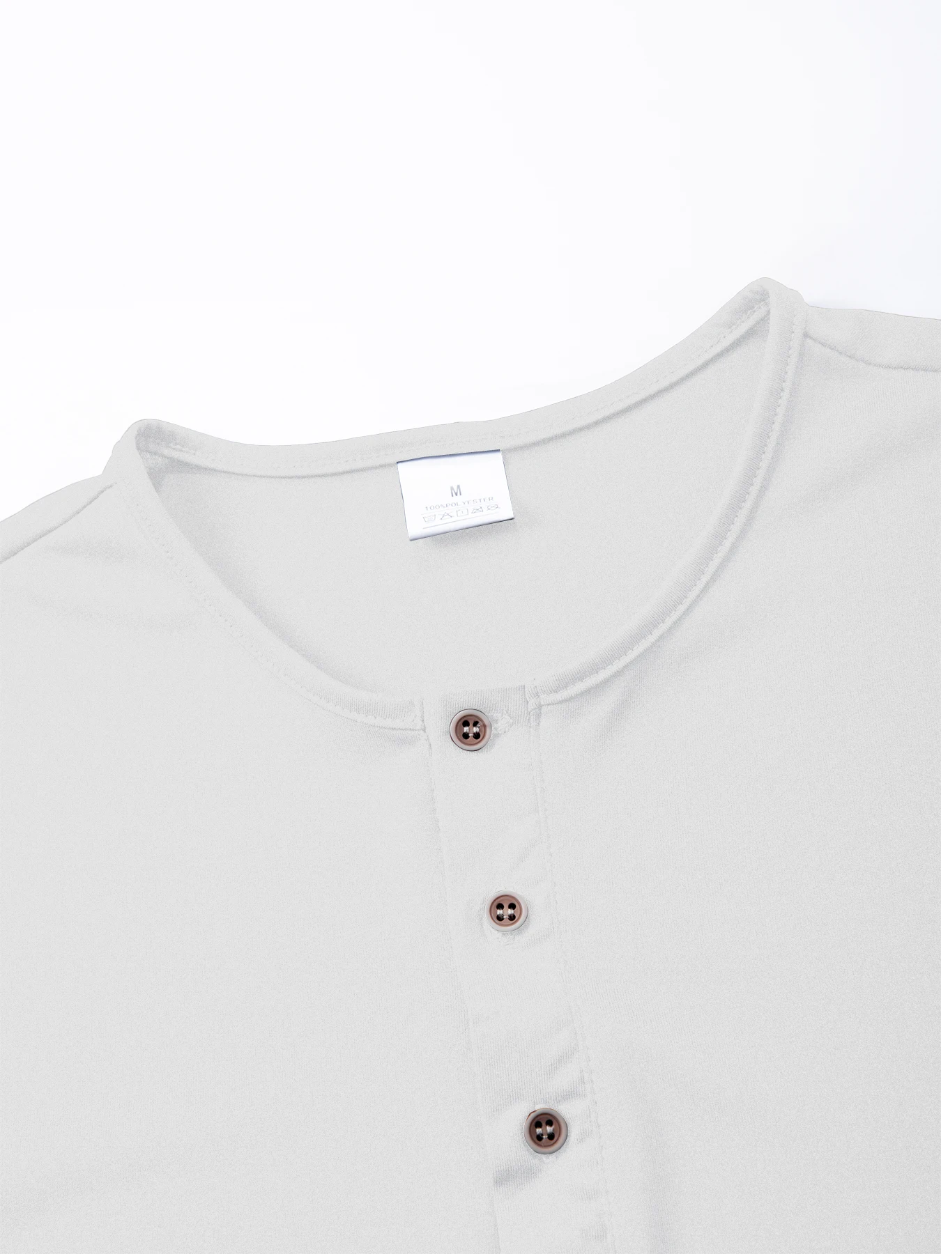 Erkek Kısa Kollu Henley Boyun T-shirt Düz Renk Erkek Üstleri Slim Fit Düğme Boyun Rahat Rahat Tshirt streetwear