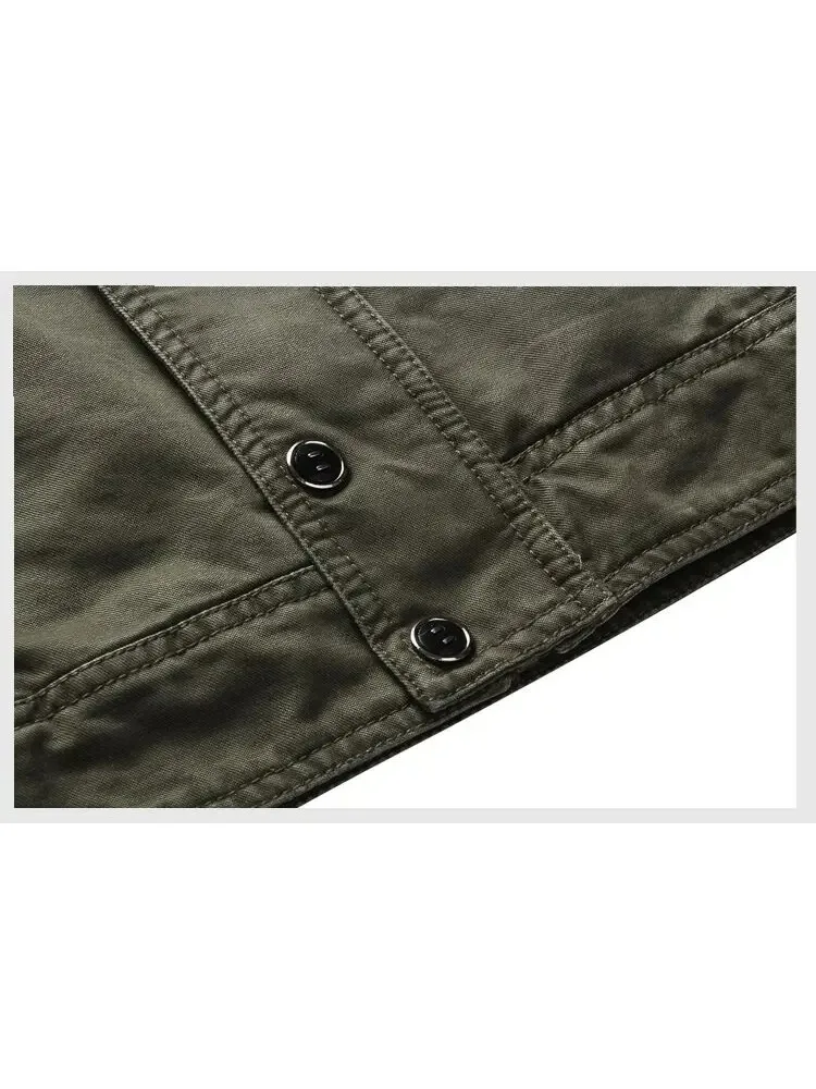 2025 Yeni Günlük Tırmanış Pilot Ceketi Erkek Büyük Beden 6XL Jaqueta Masculina İş Kıyafetleri İlkbahar Sonbahar Kargo Erkek Ceketleri Mont