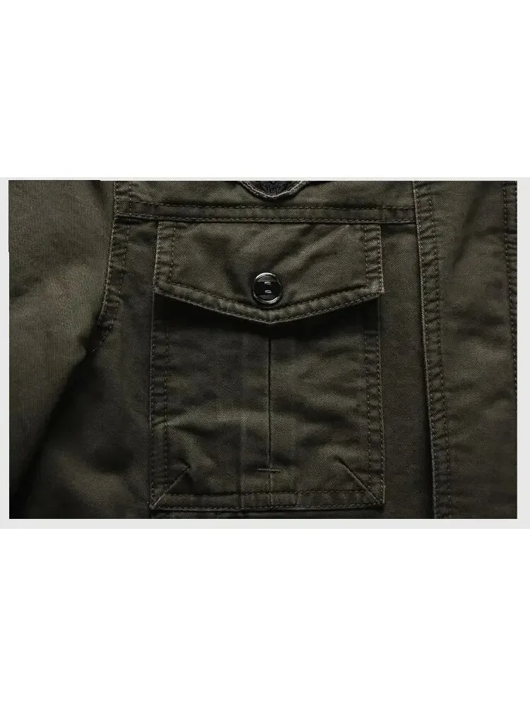 2025 Yeni Günlük Tırmanış Pilot Ceketi Erkek Büyük Beden 6XL Jaqueta Masculina İş Kıyafetleri İlkbahar Sonbahar Kargo Erkek Ceketleri Mont