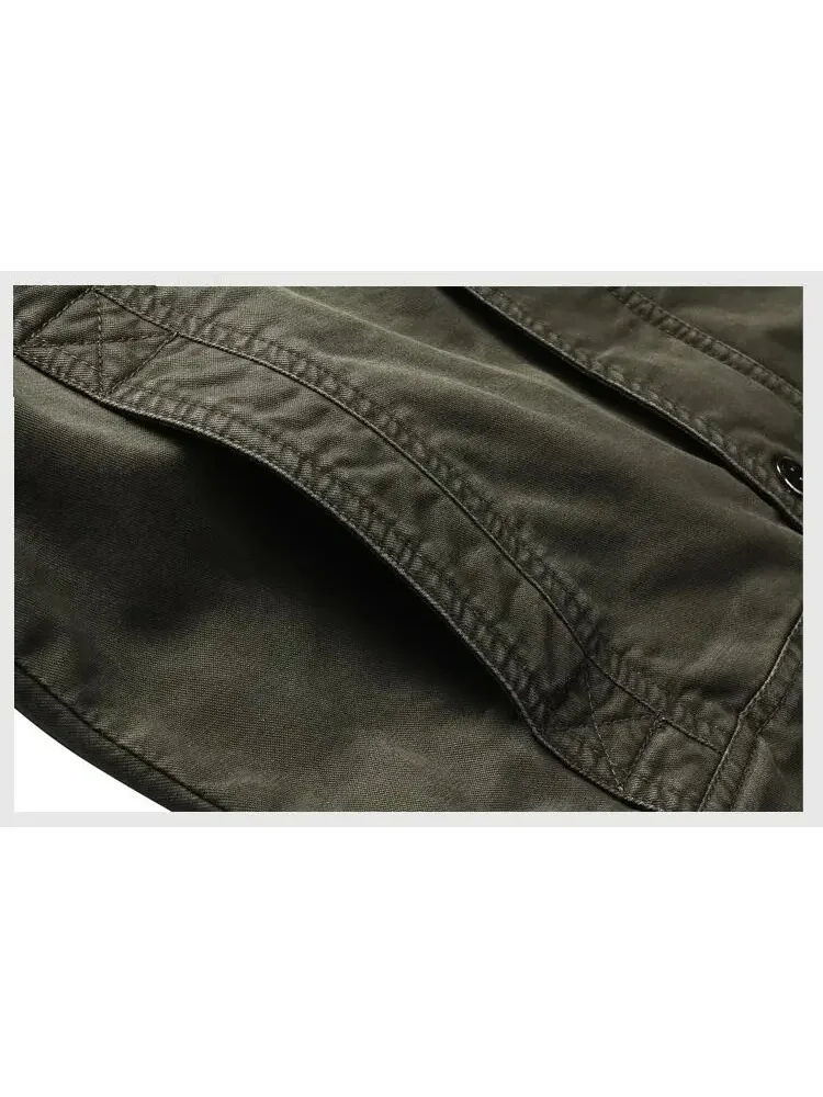 2025 Yeni Günlük Tırmanış Pilot Ceketi Erkek Büyük Beden 6XL Jaqueta Masculina İş Kıyafetleri İlkbahar Sonbahar Kargo Erkek Ceketleri Mont