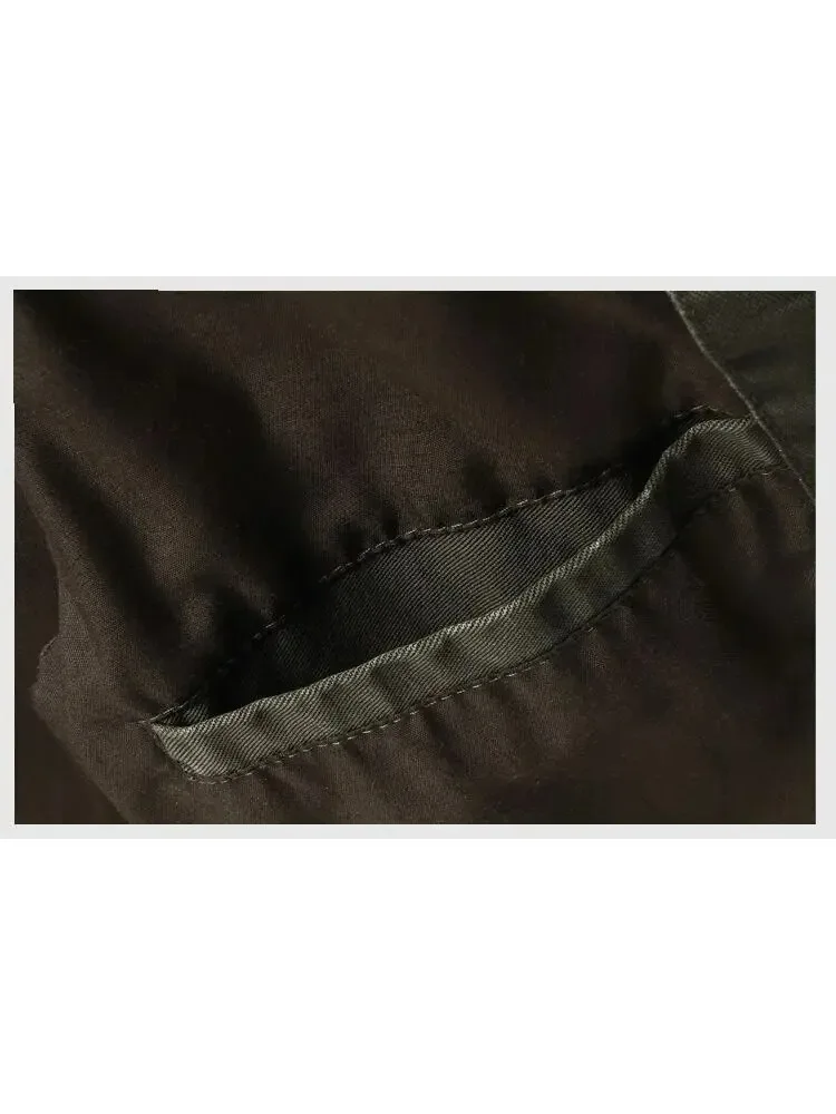 2025 Yeni Günlük Tırmanış Pilot Ceketi Erkek Büyük Beden 6XL Jaqueta Masculina İş Kıyafetleri İlkbahar Sonbahar Kargo Erkek Ceketleri Mont