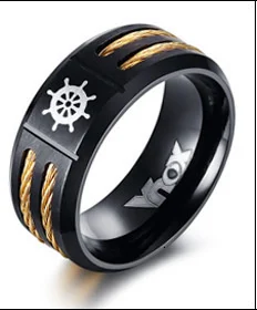 Vnox Vintage 9mm Masonik Halka Erkekler Takı Siyah Paslanmaz Çelik Tel Ile Kardeş Hediye