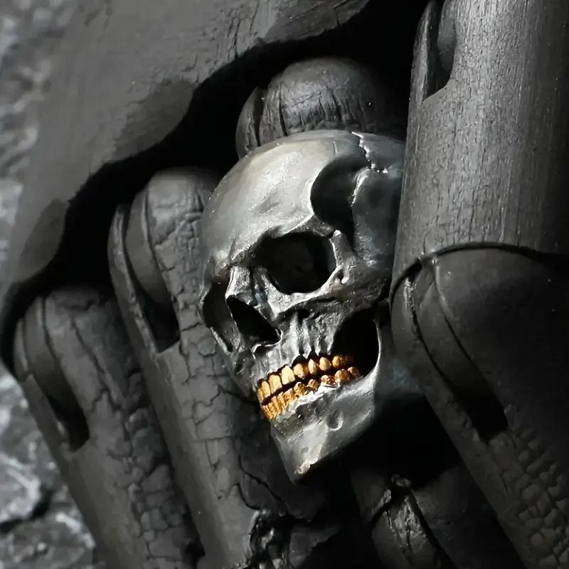 Vintage Punk paslanmaz çelik kafatası yüzükler erkekler için gotik Punk korku kafatası yüzükler Hip Hop erkekler motosiklet kaya Biker takı hediyeler