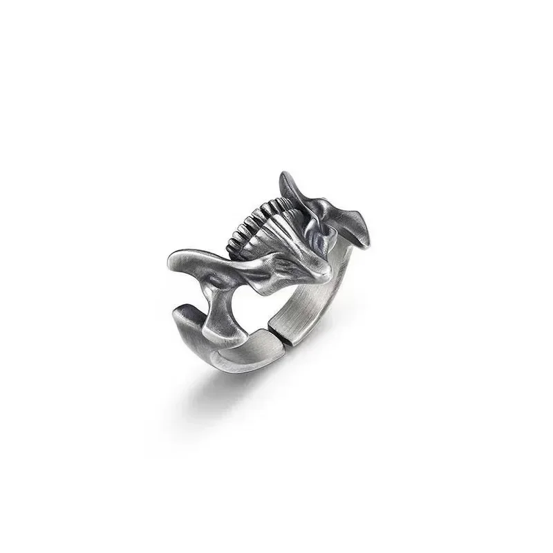 Kafatası Maskesi Yüzük Punk Alaşım Açılış Ayarlanabilir Erkek Yüzük