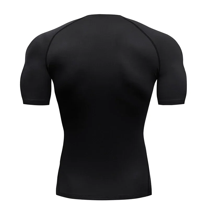 Men's T-shirt Men Running Sport T Shirt Men Compression Fitness Tops Tee Quick DryTight Training Gym Sport Running Shirts Jersey