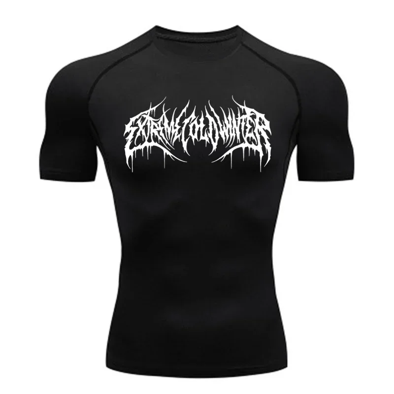 Men's T-shirt Men Running Sport T Shirt Men Compression Fitness Tops Tee Quick DryTight Training Gym Sport Running Shirts Jersey