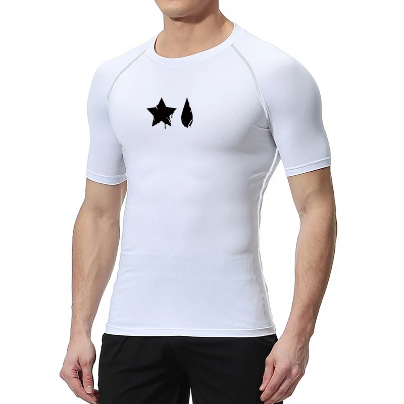 Spider Print Compression Shirt for Men Sporty Quick Dry Long Sleeve Tees Tshirt Tops Gym Workout Fitness Undershirts Baselayers