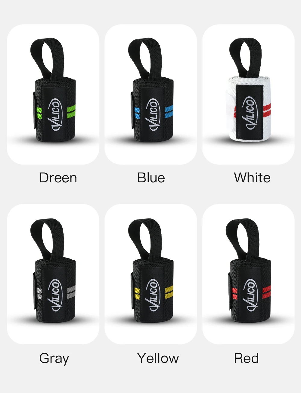 1Piece- Wristband Wrist Support Brace Straps Extra Strength Weight Lifting Wrist Wraps Bandage Fitness Gym Training