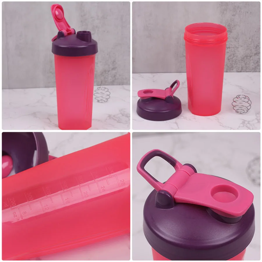 28 oz Carrying Ring Shaker - Graduated Protein Powder Shake Mixing Cup, Fitness Cup, Leak Proof with Carrying Handle Sports Mug