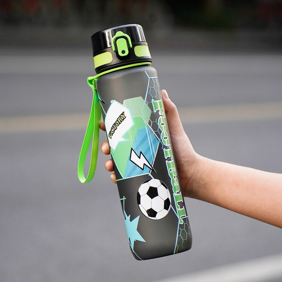 3D Printed Water Bottle Direct Drink Portable Plastic Sports Water Cup for Outdoor Camping Hiking Travel Kettle