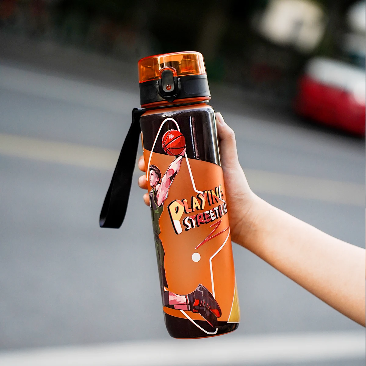 3D Printed Water Bottle Direct Drink Portable Plastic Sports Water Cup for Outdoor Camping Hiking Travel Kettle