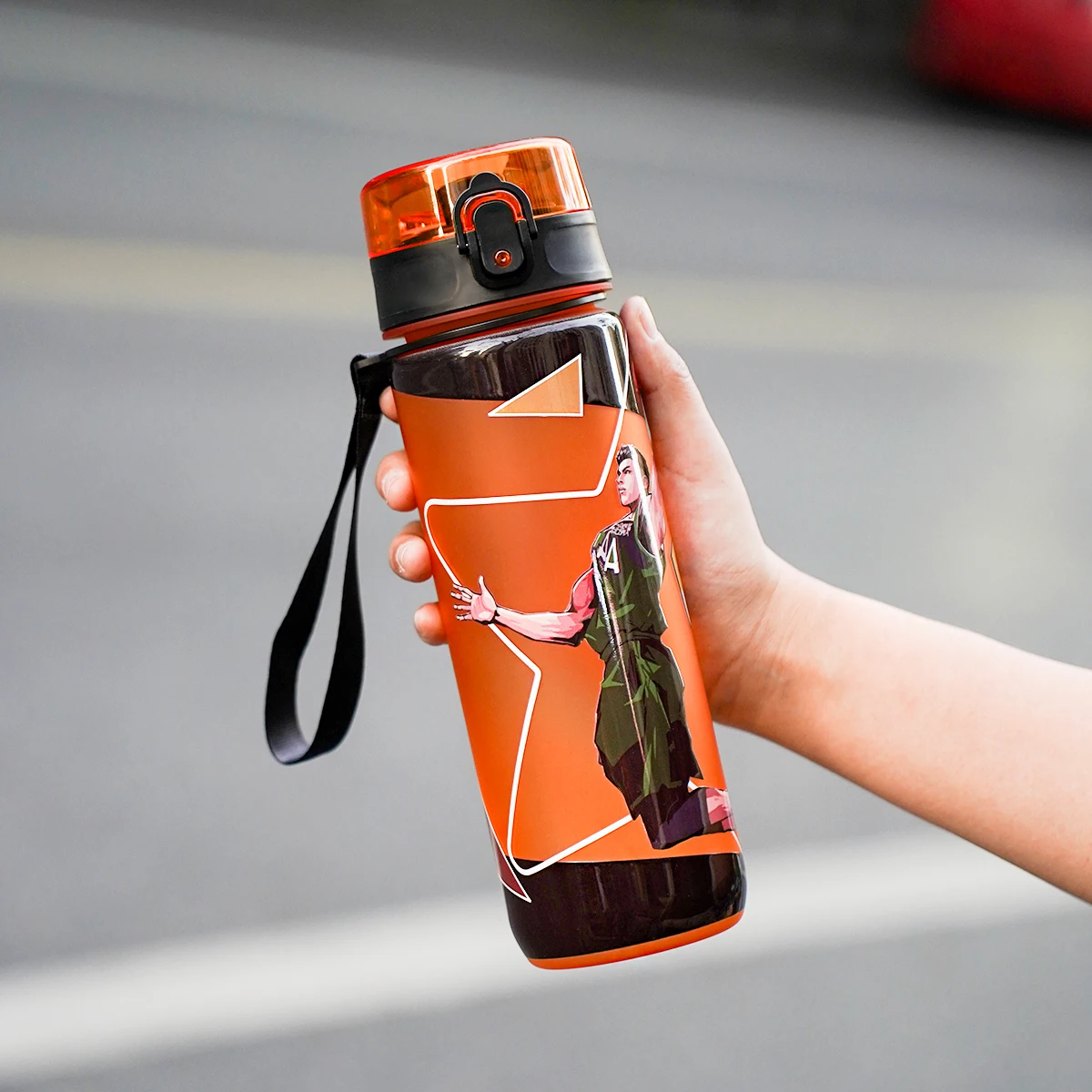 3D Printed Water Bottle Direct Drink Portable Plastic Sports Water Cup for Outdoor Camping Hiking Travel Kettle