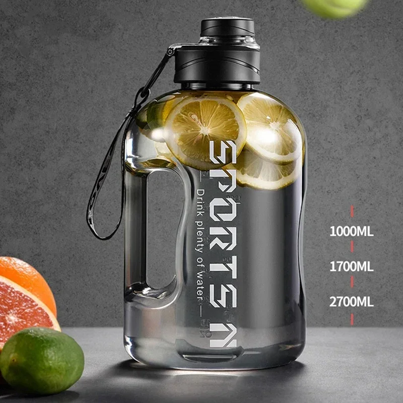 Large Capacity 2 Liter Water Bottle Sports Gym Water Kettle Camping Travel BPA Free Drinking Bottles  Portable Plastic Space Cup