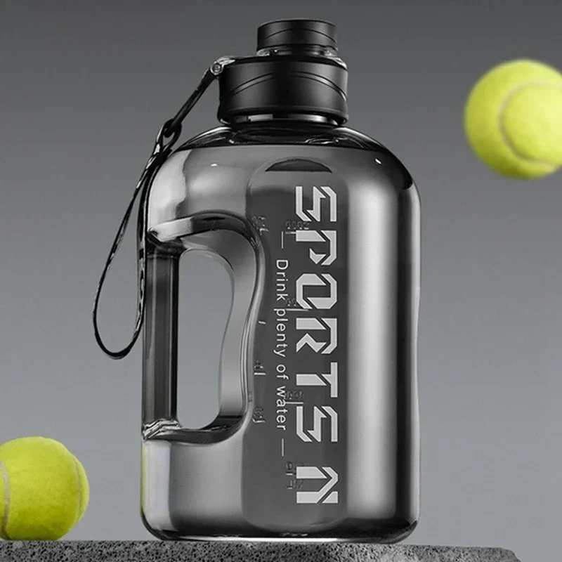 Large Capacity 2 Liter Water Bottle Sports Gym Water Kettle Camping Travel BPA Free Drinking Bottles  Portable Plastic Space Cup