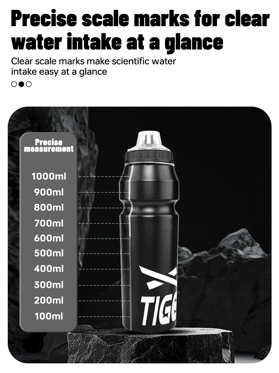 X-TIGER Cycling Water Bottle 1000ML Large Capacity Outdoor Sports Camping Hiking PortableTest MTB Road Bike Bicycle Water Kettle
