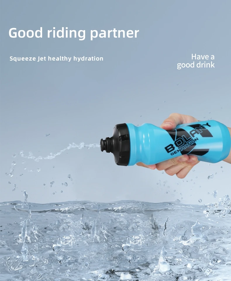 Bicycle Water Bottle PP5 Lightweight Squeeze-type Running Cycling Kettle BPA-Free Leak-Proof 610ML Mountain Road Bike Bottle