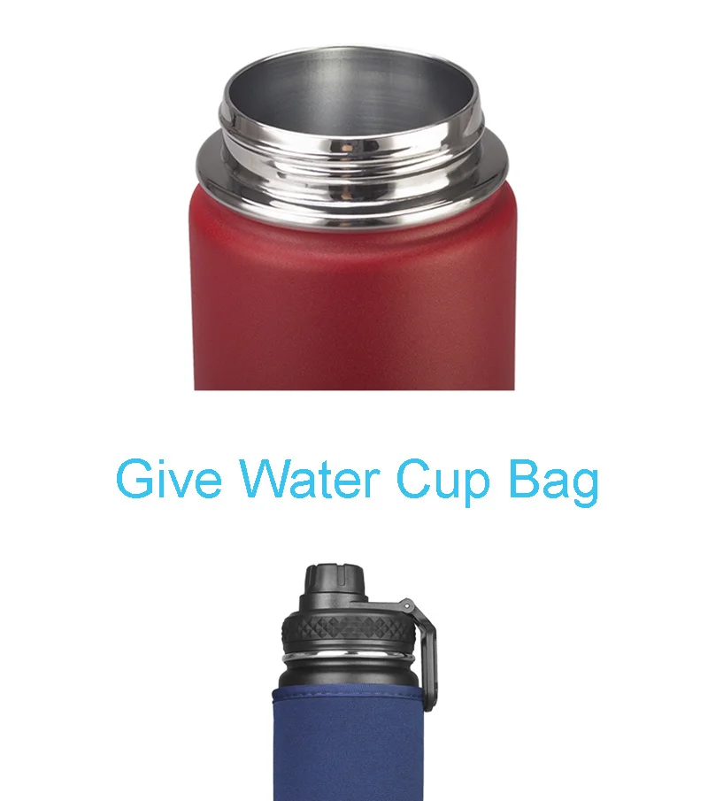 Bicycle Water Bottle 650ML Outdoor Sport Fitness Running Cycling Warm-keeping Bike Kettle Drink Bottle Stainless Steel Cup