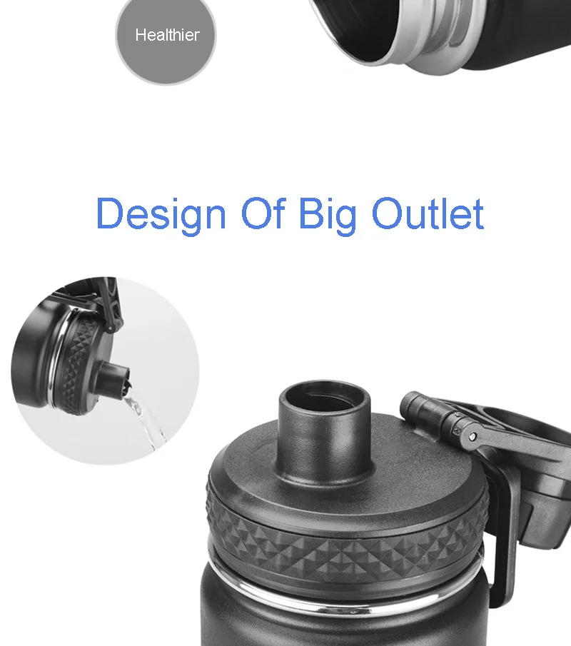 Bicycle Water Bottle 650ML Outdoor Sport Fitness Running Cycling Warm-keeping Bike Kettle Drink Bottle Stainless Steel Cup