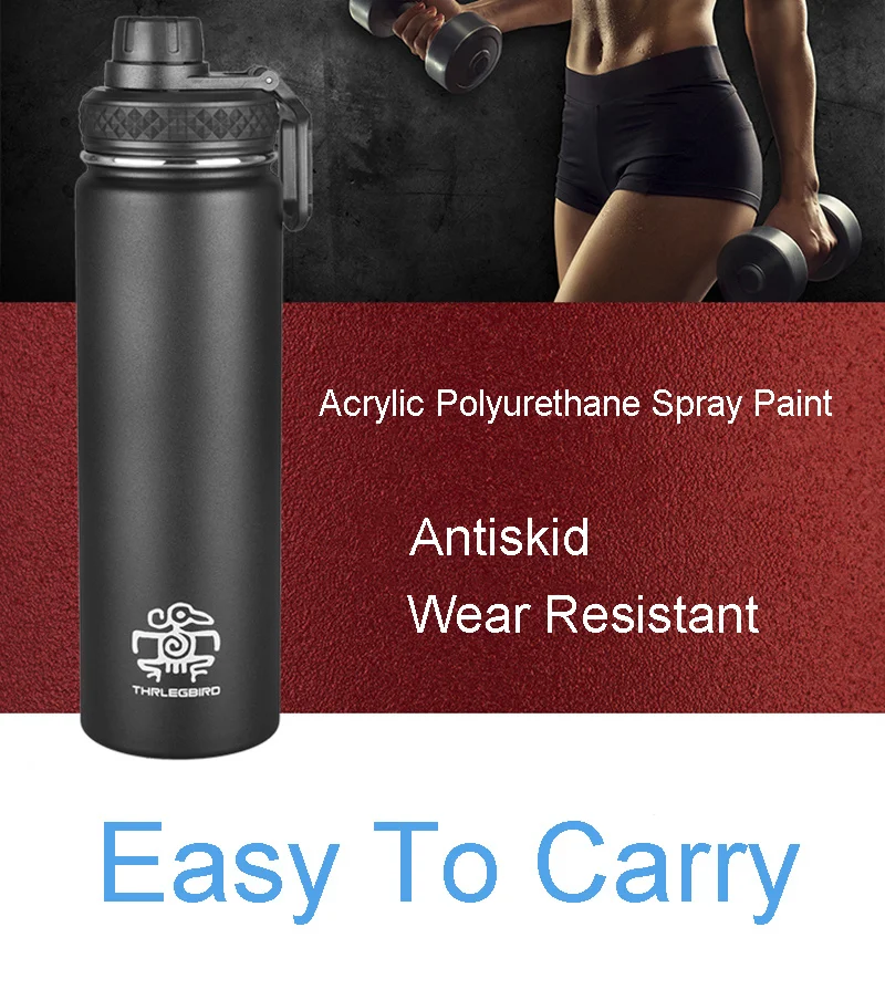 Bicycle Water Bottle 650ML Outdoor Sport Fitness Running Cycling Warm-keeping Bike Kettle Drink Bottle Stainless Steel Cup