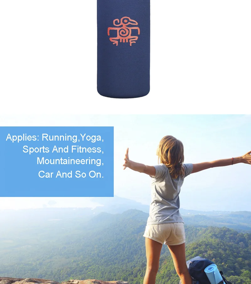 Bicycle Water Bottle 650ML Outdoor Sport Fitness Running Cycling Warm-keeping Bike Kettle Drink Bottle Stainless Steel Cup