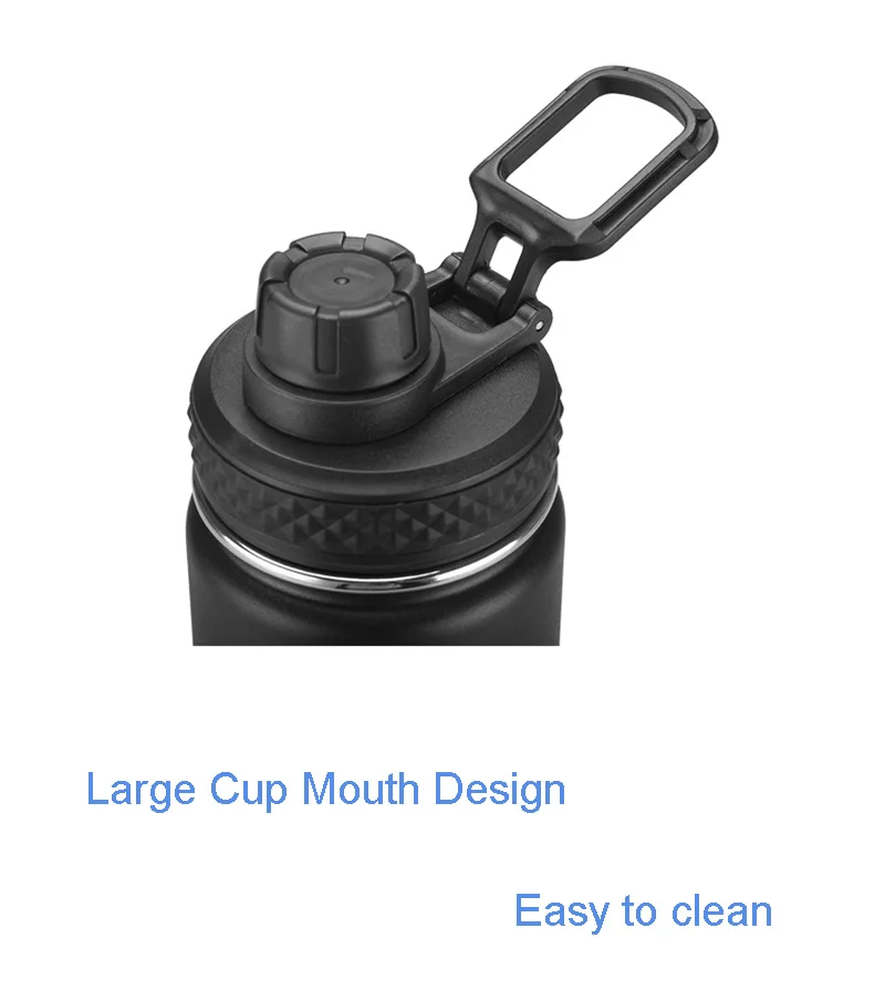 Bicycle Water Bottle 650ML Outdoor Sport Fitness Running Cycling Warm-keeping Bike Kettle Drink Bottle Stainless Steel Cup