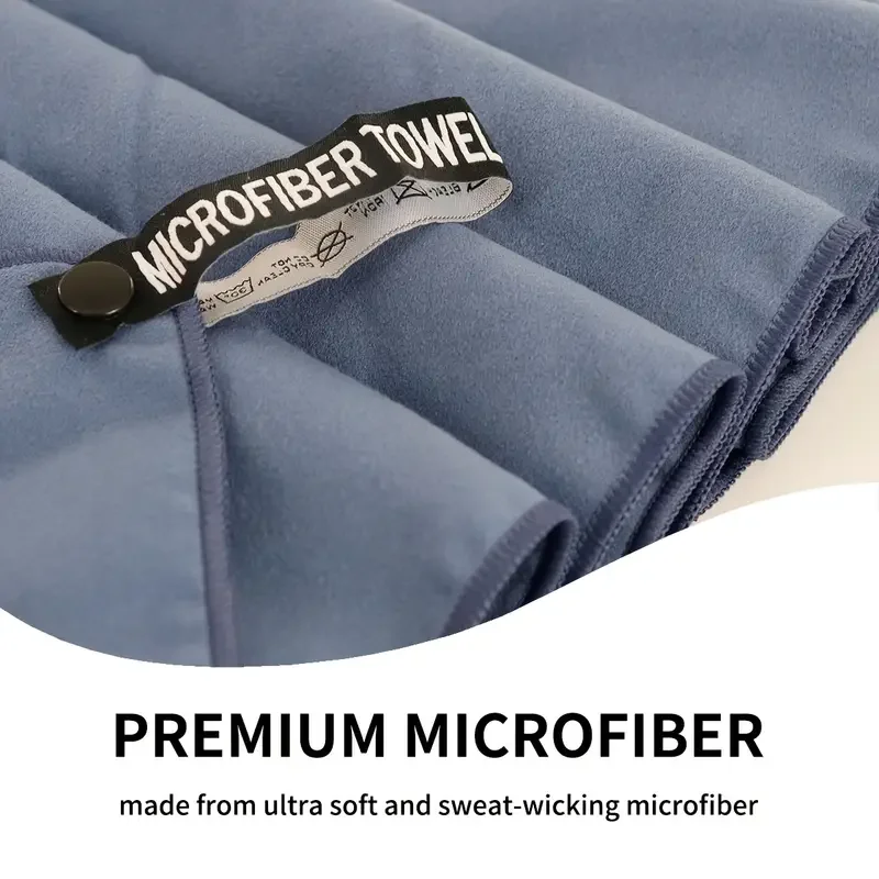 1-pc Microfiber Travel Towel, Quick Dry Towel Super Absorbent Compact Lightweight l for Beach, Gym, Pool, Bath, Yoga, Camping