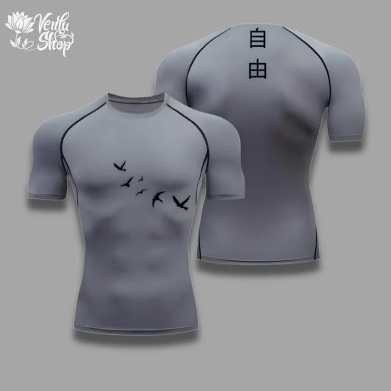 Attack on Titan, Eren Jaeger, AOT, Anime Gymwear, Gym, Sportwear, Clothing, Compression Shirt, Muscle Shirt, Merch