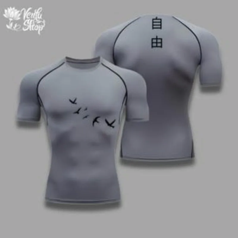 Attack on Titan, Eren Jaeger, AOT, Anime Gymwear, Gym, Sportwear, Clothing, Compression Shirt, Muscle Shirt, Merch