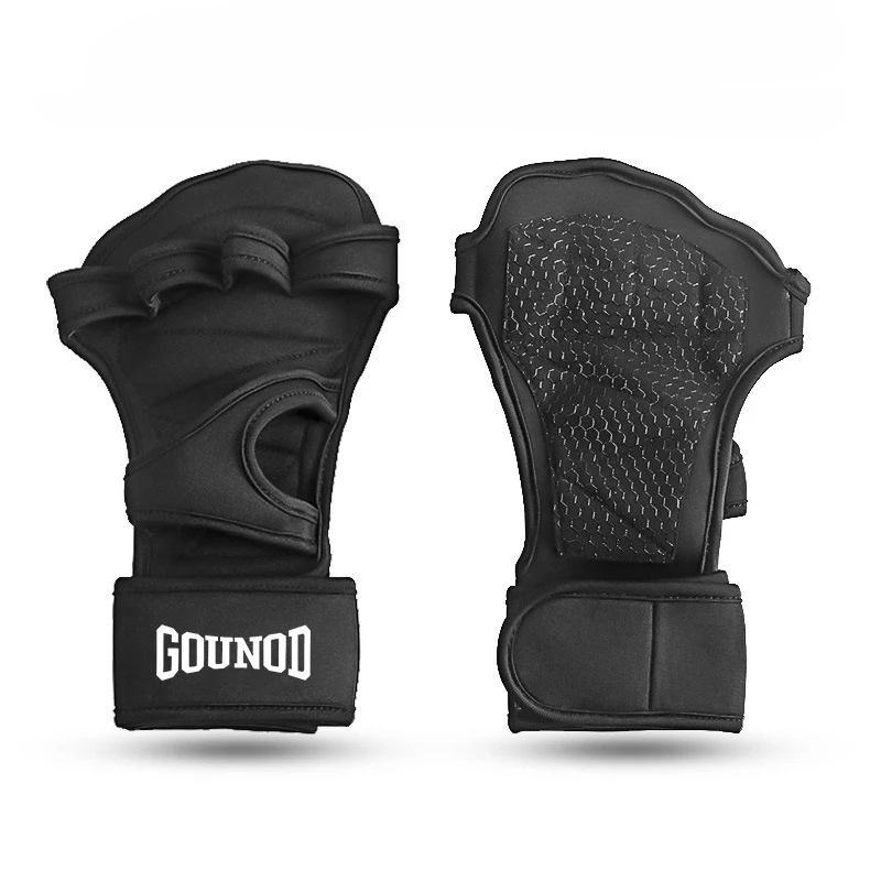 2PC/1pair GOUNOD Training Sport Gloves Workout Gloves Fitness BodyBuilding Weightlifting Gym Hand Wrist Palm Protector Gloves