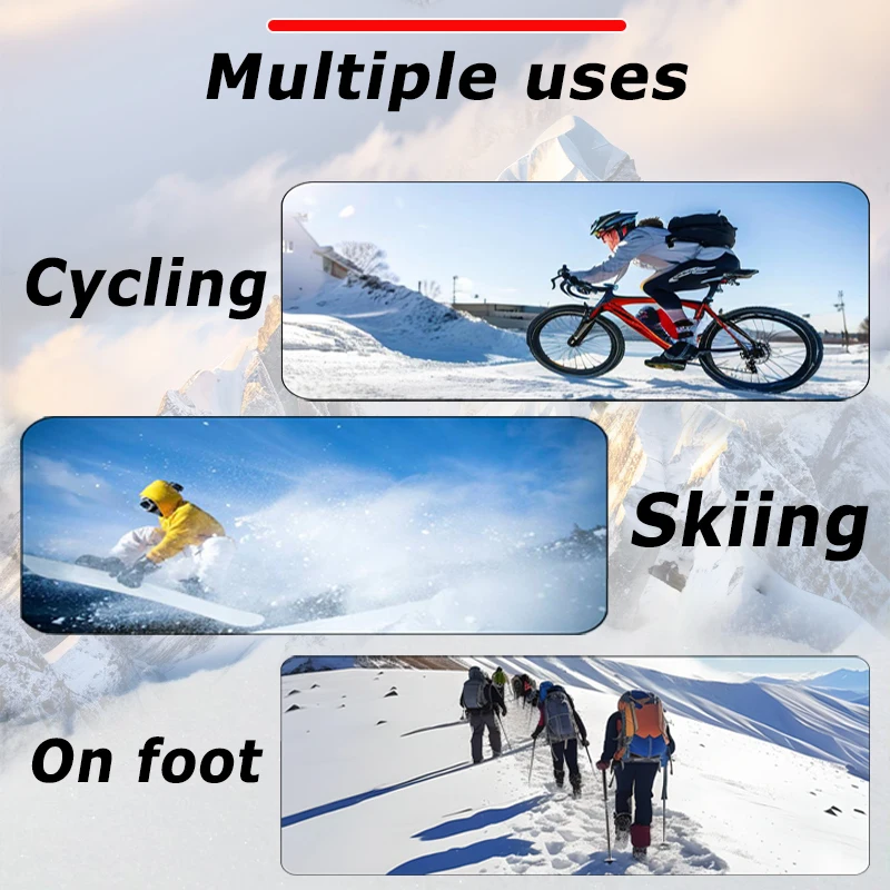 Winter Warm Gloves Touch Screen Windproof Cold-proof Cycling Gloves, Men's Women's Running, Hiking Skiing Gloves
