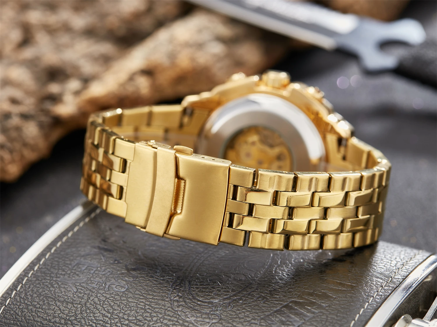 Fashionable Men's Watch Hollowed Out Luminous Tourbillon Fully Automatic Mechanical Movement Mechanical Watches reloj automático