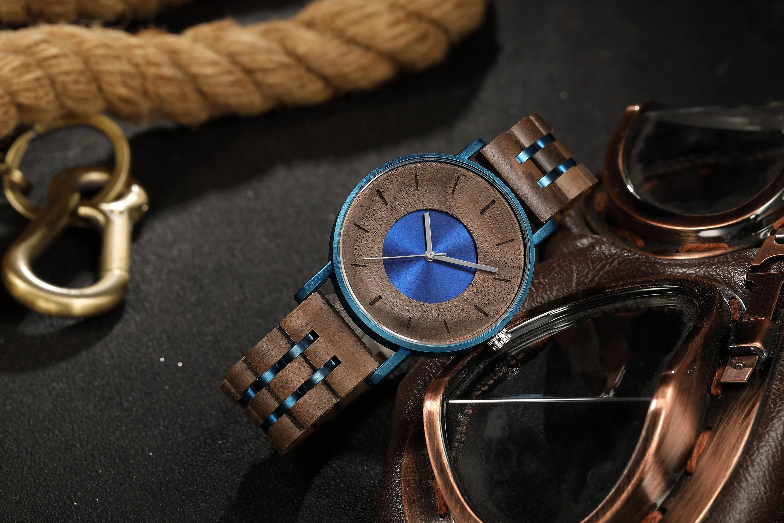 2025 New personalized creative wooden watch men quartz watches relojes para hombres relogio masculino