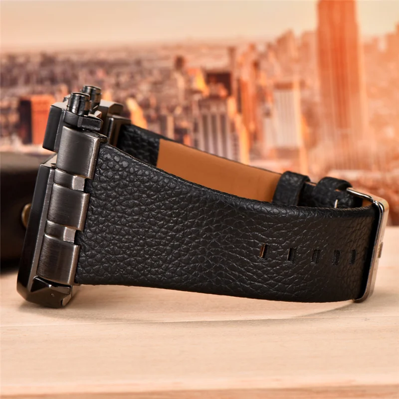 Oulm 3364 Fashion Casual Men Watch Big Size Square Face Wristwatch Male Clock Sport Unique Watches