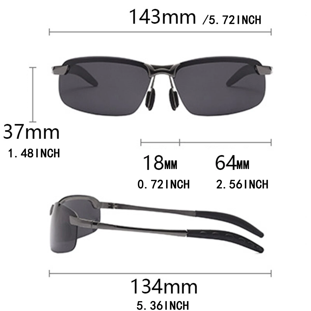 Men's Sunglasses Night Vision Goggles Men's Driving Night Driver Mirror Night Polarized Lens Daily Polarized Sun Driving Sunglas